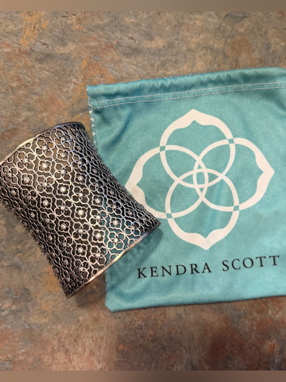 Kendra Scott Jude Silver Filigree Cuff Bracelet